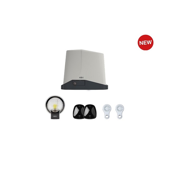 Kit TURBO per l’automazione di cancelli scorrevoli fino a 600 Kg - 24Vdc - Completo di centrale CT10324 e ricevente