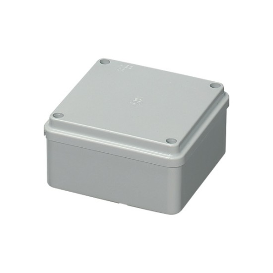 Cassetta di derivazione quadra con pareti lisce e coperchio basso - IP56 - 100x100x50 mm