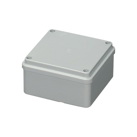 Cassetta di derivazione quadra con pareti lisce e coperchio basso - IP56 - 100x100x50 mm