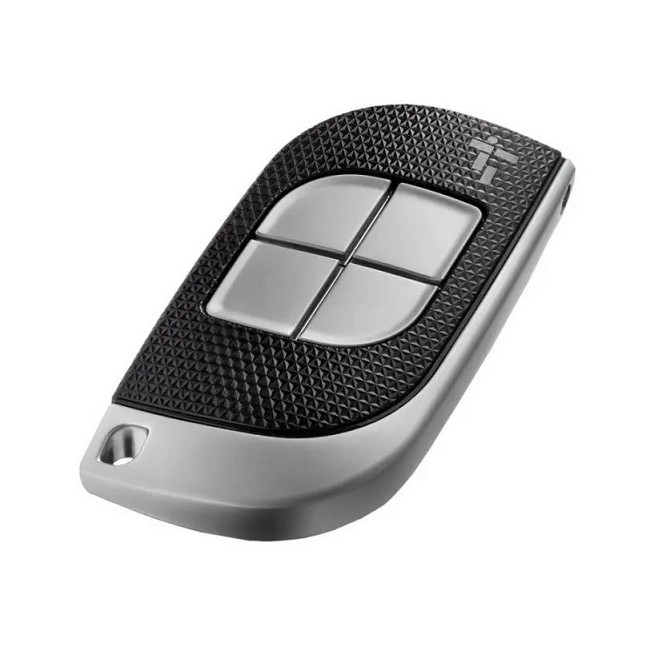 Trasmettitore quadricanale TTS44FKS con nuova codifica a codice fisso a 433,92 MHz e funzione di autoapprendimento per radiocom