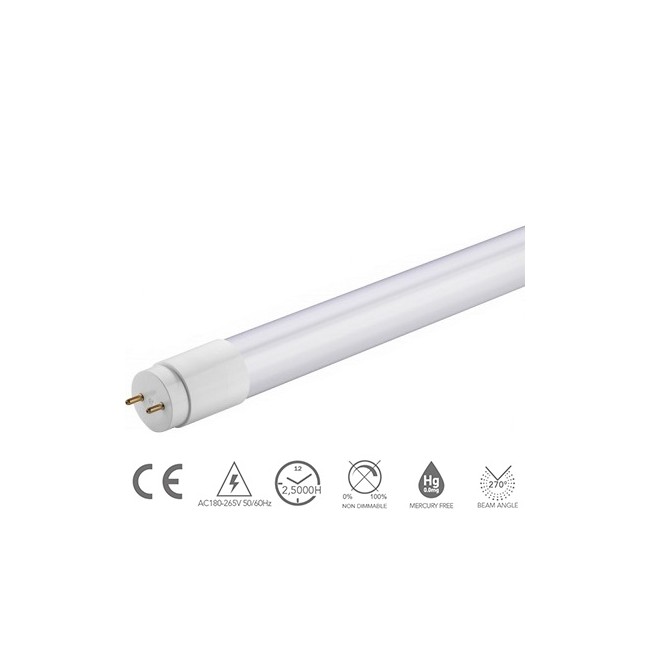 Tubo LED 28X1512mm attacco T8 in Vetro - 24W 2300LM 6500K