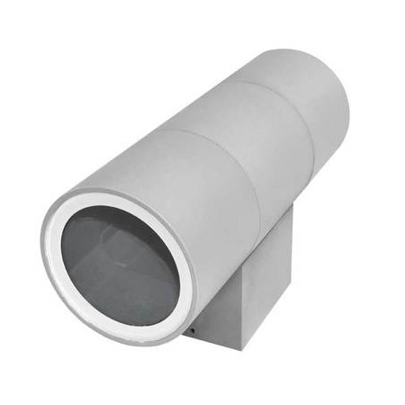 Applique esterno tondo antracite grande doppio fascio 2XE27 (non incluse) - FINO AD ESAURIMENTO SCORTE