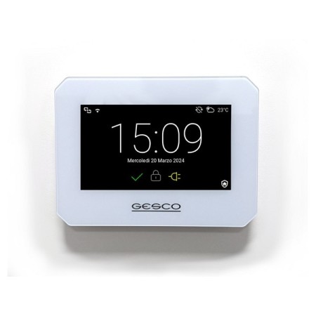 Tastiera GESCO bus touch screen 4,3” con lettore chiavi seriale e WiFi 2.4 GHz - BIANCA