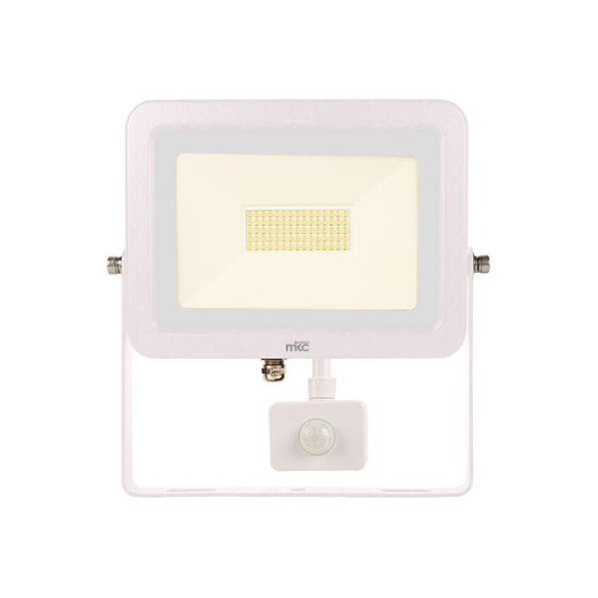 Faro HTP-S 50W, con sensore PIR, 4000K, Bianco, MKC Light - FINO AD ESAURIMENTO SCORTE