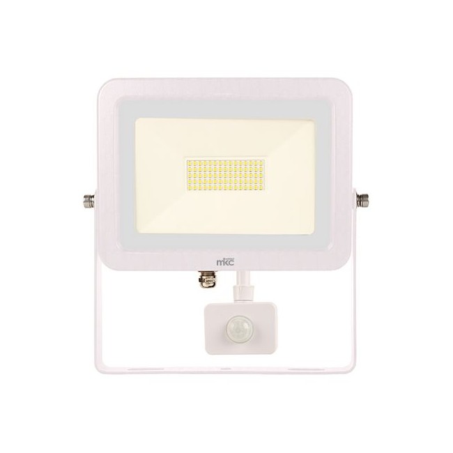 Faro HTP-S 50W, con sensore PIR, 4000K, Bianco, MKC Light - FINO AD ESAURIMENTO SCORTE