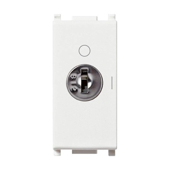 Interruttore 2P 16(3)A +chiave bianco Vimar Plana