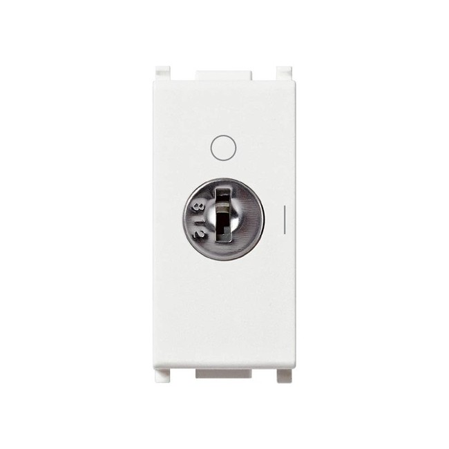 Interruttore 2P 16(3)A +chiave bianco Vimar Plana