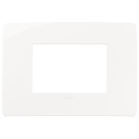 Placca 3 moduli, tecnopolimero, bianco Vimar PLANA UP