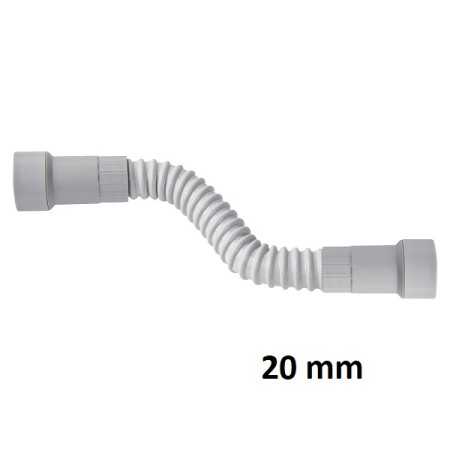 Raccordo curvo flessibile tubo-tubo diametro 20mm IP65