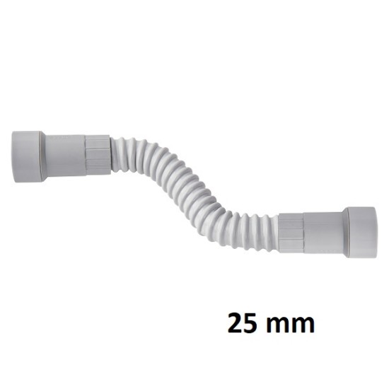 Raccordo curvo flessibile tubo-tubo diametro 25mm IP65