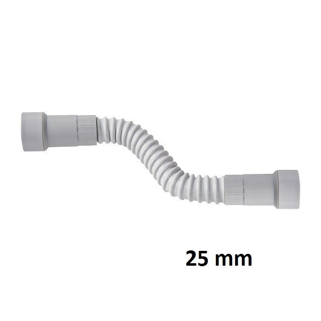Raccordo curvo flessibile tubo-tubo diametro 25mm IP65