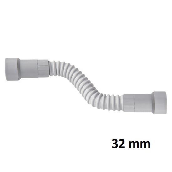 Raccordo curvo flessibile tubo-tubo diametro 32mm IP65