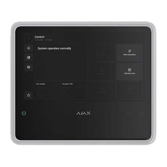 Centrale antincendio Fire Hub Wireless con display touch, 40 zone, 200 dispositivi - BIANCA - EN54