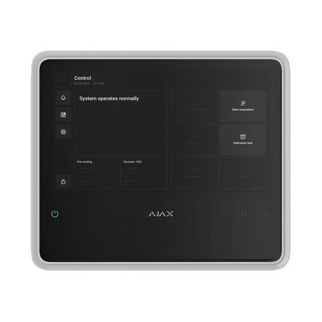 Centrale antincendio Fire Hub Wireless con display touch, 40 zone, 200 dispositivi - BIANCA - EN54