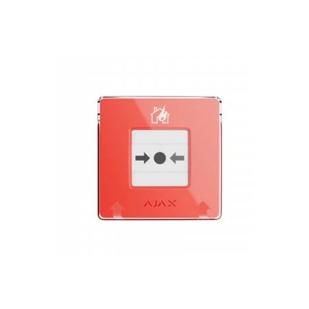 Pulsante manuale antincendio via radio per Fire Hub Wireless - ROSSO - EN54