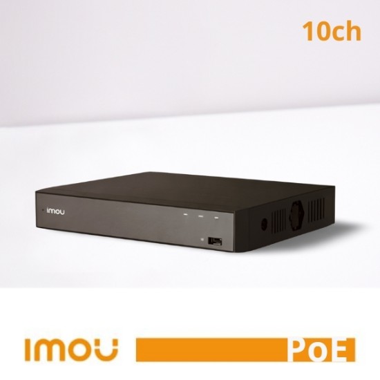 NVR IP 10 canali - 8MPx, IMOU LAN max 90Mbps, 1xHDD con audio bidirezionale integrato